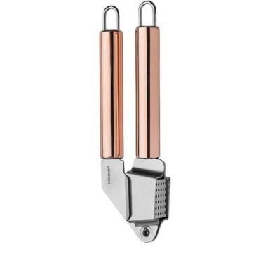 Imagem de Espremedor Amassador alho - inox 18.5cm - Cor Rose - Hauskraft