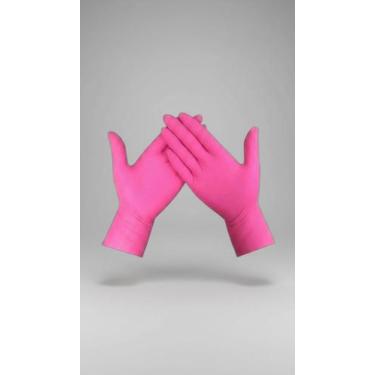 Imagem de Luvas Látex Rosa Tamanho M com Pó Cx 100 - Congratulations Store