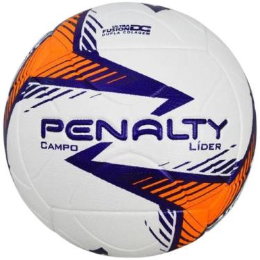 Imagem de Bola de futebol de campo penalty lider xxiv 521360, Branco laranja rox