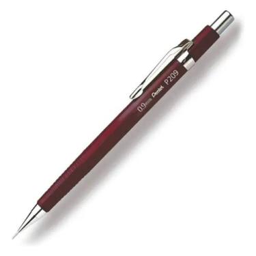 Imagem de Lapiseira Pentel P209 0.9mm Vermelha Venda Unidade