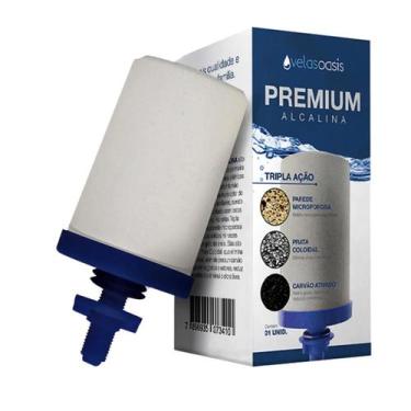 Imagem de Vela Oasis Premium Alcalina Tripla Ação Carvão e Prata