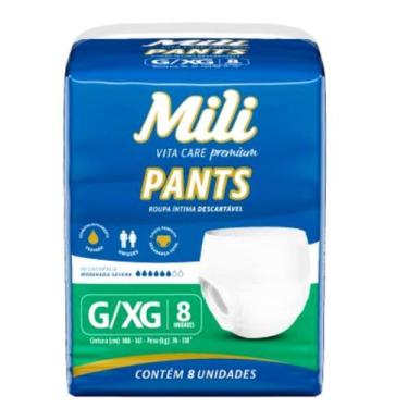 Imagem de Fralda Pants Adulto Mili Vita Care Premium G/XG Pacote com 8 Unidades