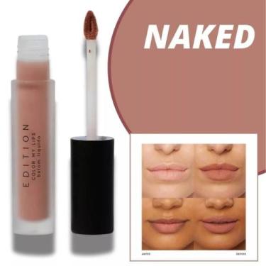 Imagem de Batom Líquido Matte Océane Color My Lips Naked Nude 4g Alta Pigmentaçã