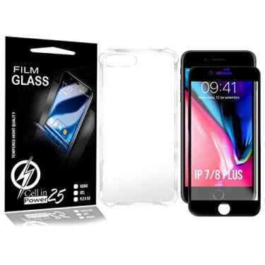 Imagem de Capa anti impacto Para IPhone 7 8 Plus 5.5 + Película Vidro 3D - Cell In Power25