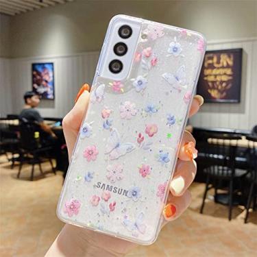 Imagem de Capa de telefone de silicone transparente flor bonita dos desenhos animados para Samsung Galaxy S22 Plus S21 S20 FE Note 20 Ultra A52 A72 A32 A22 A12 A71 Capa, A04, Para A50