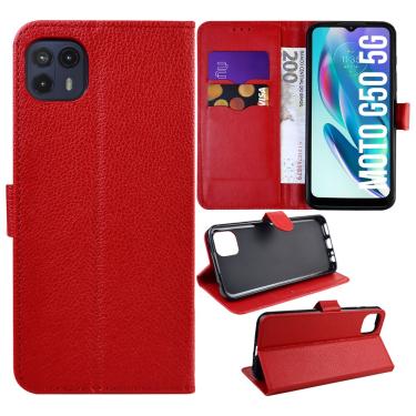 Imagem de Capa Carteira Couro VERMELHA Para Moto G50 5G XT2149 - Cell in Power25