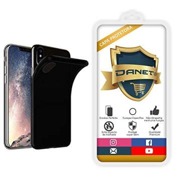 Imagem de Capa Capinha Ultra Fina Tpu Transparente iPhone X Xs 5.8" polegadas - Qualidade TOP (Preta)