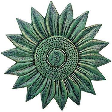 Imagem de Sunset Vista Design S Garden Path Pedra de Ferro Fundido, 30,48 cm x 30,48 cm, Girassol - Verdigris, verde (93573)