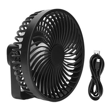 Imagem de Ventilador de acampamento,ventilador de mesa, ventilador de mesa pequeno Carregamento USB de 1800 a 3800 RPM 4 W Ventilador de barraca port¨¢til montado na parede com velocidade do vento de 4 vel