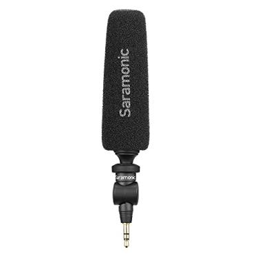Imagem de Saramonic Microfone micro-espingarda unidirecional com saída TRS de 3,5 mm para câmeras, gravadores, mixers, transmissores sem fio e mais (SmartMic5)