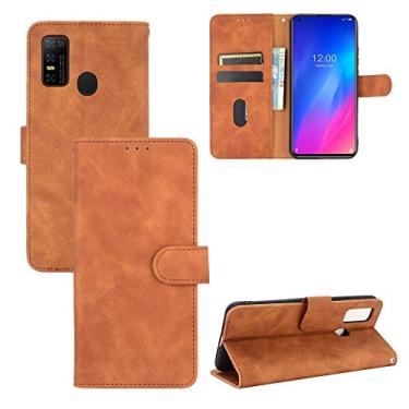 Imagem de YUNCHAO Caixa de telefone Para DooGee N30 Cor Sólida Cor Sinta Sinta Magnética Fivela Horizontal Flip Bezerro Textura PU Caixa De Couro Com Holder & Cart Slots & Carteira capa para celular