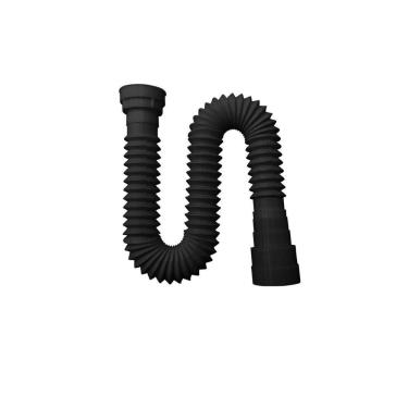 Imagem de Sifão Sanfonado Multiuso Roscado 72cm - Rosquear e Pronto! Preto