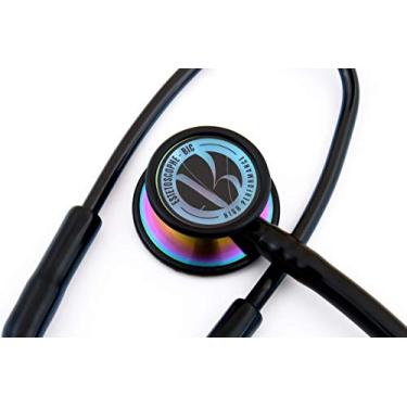 Imagem de Estetoscópio Profissional Duplo Adulto E Infantil Bic Inox High Performance (BLACK RAINBOW)