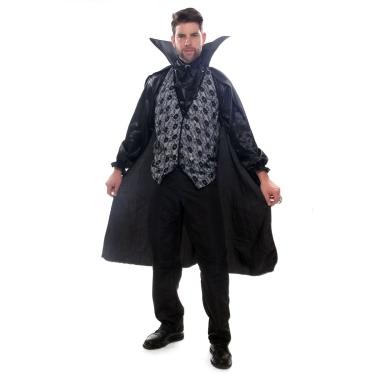 Fantasia Drácula Vampiro Halloween Infantil Roupa + Capa Top em