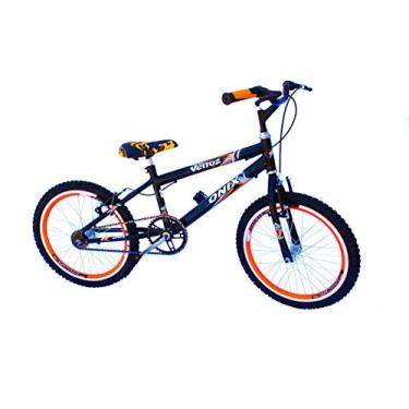 Imagem de Bicicleta aro 20 onix rebaixada masc preta laranja neon