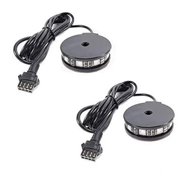 Imagem de NBWDY 2 kits de luzes LED para motocicleta, luz de roda de motocicleta RGB - Luz de destaque neon para motocicleta, scootor, carrinho de golfe, quadriciclo, carro, bicicleta, SUV