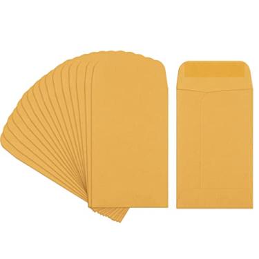 Imagem de BagDream Pacote com 200 envelopes de moedas pequenas Kraft pacotes de sementes mini envelopes para sementes, chaves, selos, pacotes de armazenamento de cartões pequenos para lembrancinhas de casamento, jardim 2,25 × 3,5 envelopes de moedas #1