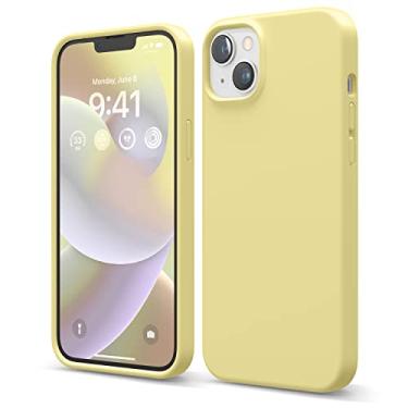 Imagem de elago Capa compatível com iPhone 14 Plus, capa de silicone líquido, capa protetora de corpo inteiro, à prova de choque, design fino, forro de microfibra macia antiarranhões, 17 cm (amarelo)