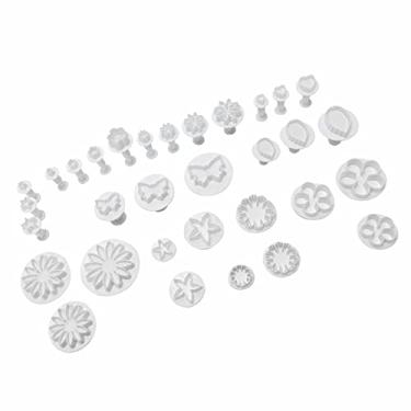 Imagem de Conjunto de panificação, seguro para biscoitos bonito ambiental com materiais plásticos de grau alimentício para decoração de bolo gravação em relevo para a família