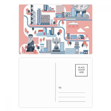 Imagem de Conjunto de cartão postal Hong Kong Famous Places Cartão de agradecimento de aniversário