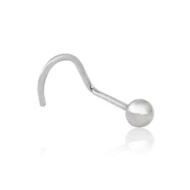 Imagem de Piercing Nariz Nostril Ponto Prata 925  Bolinha 2,5mm - Mpjoias