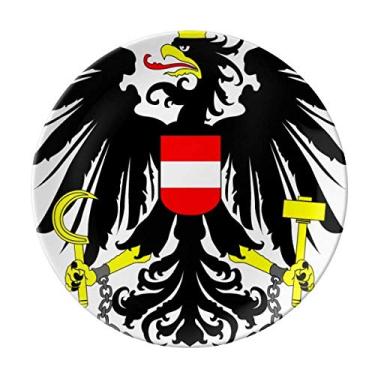 Imagem de Emblema nacional da Áustria Prato decorativo de porcelana Salver Prato de jantar