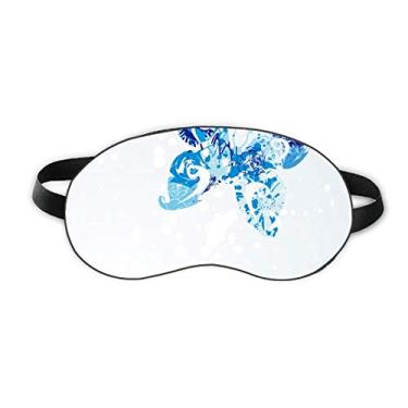 Imagem de Animal Sky Blue Butterfly Fluttering Graffiti Sleep Eye Shield Soft Night Blinfold Shade Cover
