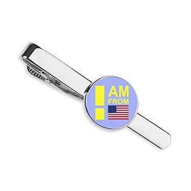 Imagem de Clipe de gravata I Am From United States para presente de homem de negócios