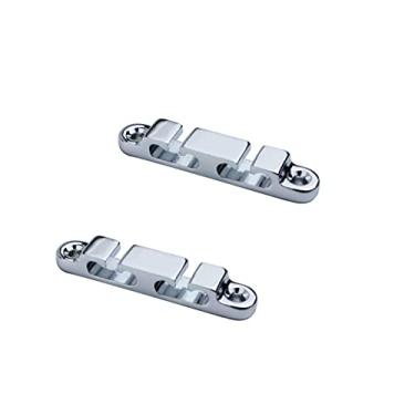 Imagem de Guyker 2 peças de retentor/guia de cordas para cabeçote de baixo elétrico, corda de árvore, guia de fivela para baixo, ranhura SR6, cromado