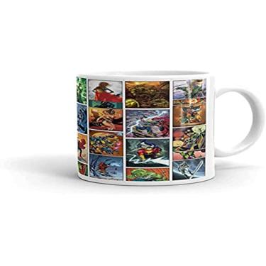 Imagem de Canequeiro Store Herois Marvel DC Caneca de Porcelana Personalizada, Multicor, 10 x 10 x 10 cm
