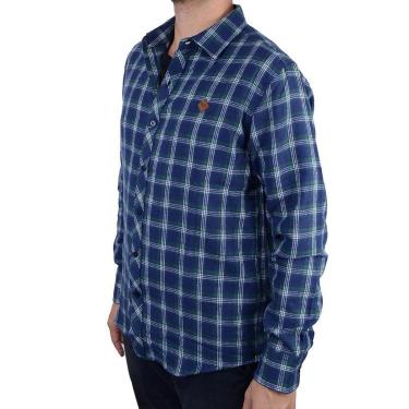 Imagem de Camisa Masculina Red Nose ML Flanela Xadrez Verde - 957005-Masculino