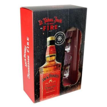 Imagem de Whisky Jack Daniels Fire 1 Litro Com 02 Copos Shot - Jack Daniel's