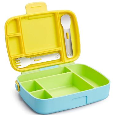 Imagem de Lancheira Bento Box Com Talheres Azul Munchkin