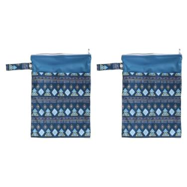 Imagem de Sacos Secos e Molhados, 2 Peças de Sacos Secos e Molhados para Fraldas de Pano à Prova D'água, Sacos de Viagem Laváveis, Praia, Piscina, Bolsa de Ginástica, Reutilizáveis