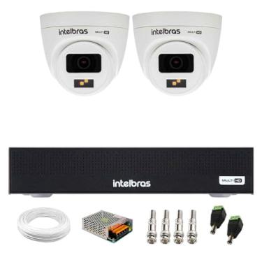 Imagem de Kit 2 Câmeras Intelbras Vhd 1220 D G7 Full Color com Alta Definição Full Hd 1080p Visão Noturna 20m + Dvr Intelbras Mhdx 3004-c 4 Canais