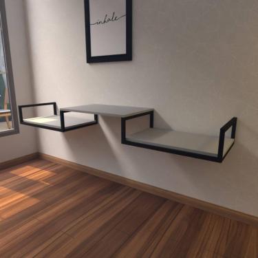 Imagem de Aparador Industrial Cinza Moderno Cantinho Café Escritorio Simples Sala Estar Quarto