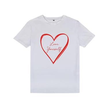 Imagem de Camiseta Do Dia Dos Namorados Feminino Carreira Impressida De Correira Parte A Fie