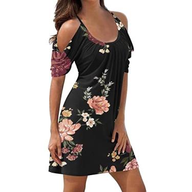 Imagem de Vestido feminino de verão plus size mini vestido sexy aberto nas costas vestido sem cadarço vestido boutique vestido casual vestido de baile, rosa, 3G