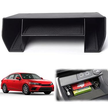 Imagem de XXCIWP Bandeja organizadora de console central 2024 2023 2023 para Honda Civic 11ª geração Sedan Hatchback LX EX Sport Civic 2022 Acessórios Civic 2023 Civic 2023 Central Console Organizer Insert Tray