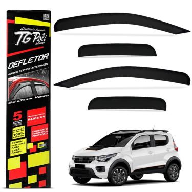 Imagem de Calha de Chuva Mobi 2016 e 2023 Defletor Fumê Tgpoli