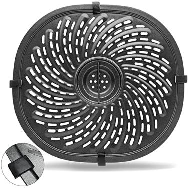 Imagem de Frigideira Air Fryer para fritadeiras a ar Gowise Power XL de 7 litros, placa de fritadeira de revestimento antiaderente premium, bandeja de peças de substituição para fritadeira de ar, porta-fritadeira Air Fryer com pés de borracha, pode ser lavada na lava-louças