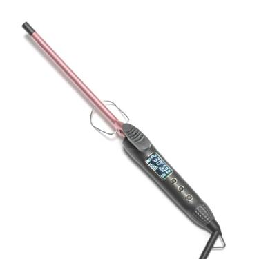 Imagem de SZITW 9mm modelador de cabelo pequeno curling ferro pinças 80 ℃-230 ℃ temperatura ajustável display lcd para cabelo curto longo
