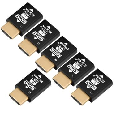Imagem de Mini emulador HDMI EDID Passthrough - 1080p para 4K @60Hz | Design compacto | Suporta interruptores HDMI, extensores, receptores AV, divisores de vídeo 3840 x 2160 @ 60 Hz-6 peças