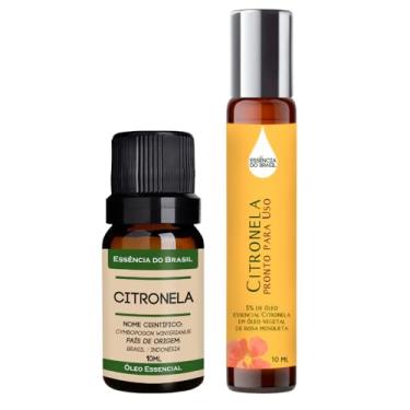 Imagem de Kit Óleo Essencial Citronela + Pronto P/Uso Roll On 10ml