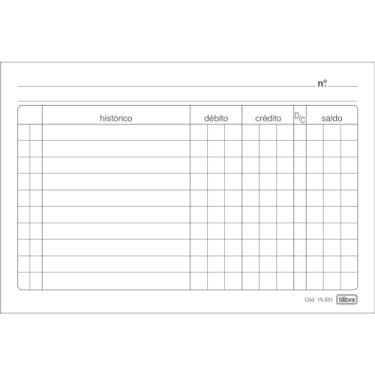 Imagem de Tilibra - Ficha de Conta Corrente Número 2A - 4x6 100 Folhas