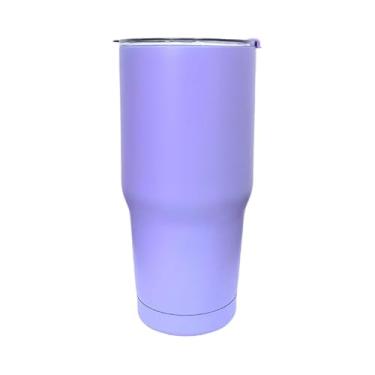 Imagem de Copo Térmico com Canudo em Inox 900ml Cor Lilás