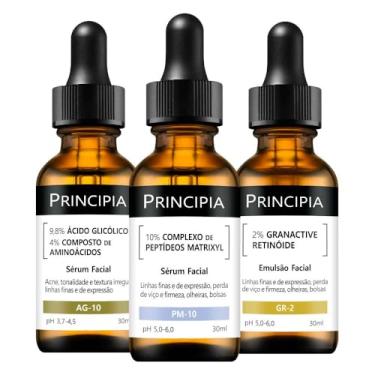 Imagem de Principia Kit 3 Séruns Glicólico + Peptídeos + Retinóide