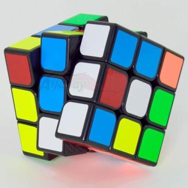 Imagem de Cubo Mágico 3x3x3, Cores Vivas, Plástico Resistente, 5,5 cm de Largura Profissional 3x3x3 MF3 Moyu Preto