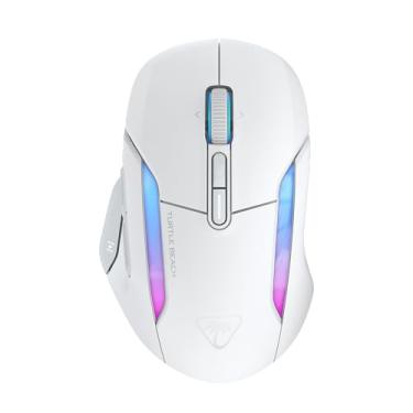 Imagem de Turtle Beach Kone II Air - Mouse Ergonômico para Jogos, RGB, Sem Fio, 26K DPI, 100M Interruptores, 21 Entradas Personalizáveis, Branco