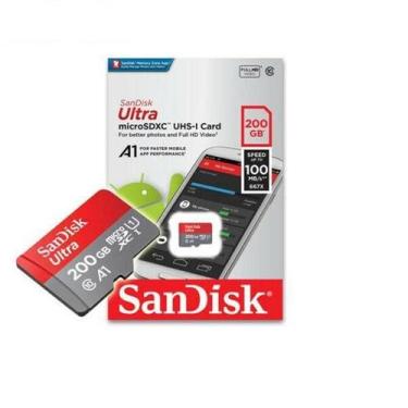 Imagem de Cartão De Memória Microsdxc 200Gb 100Mb/S Sandisk - Geral